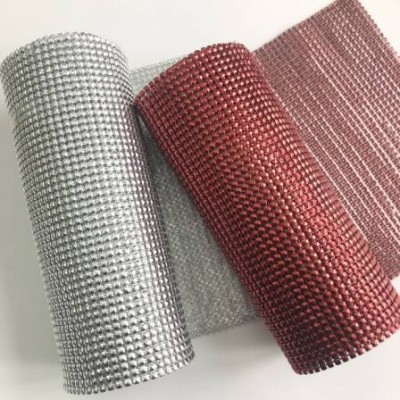 Decorative Metallic Sequin Cloth,Aluminum Chain Mail Fabric,Hot Fix Metal Mesh Sheet